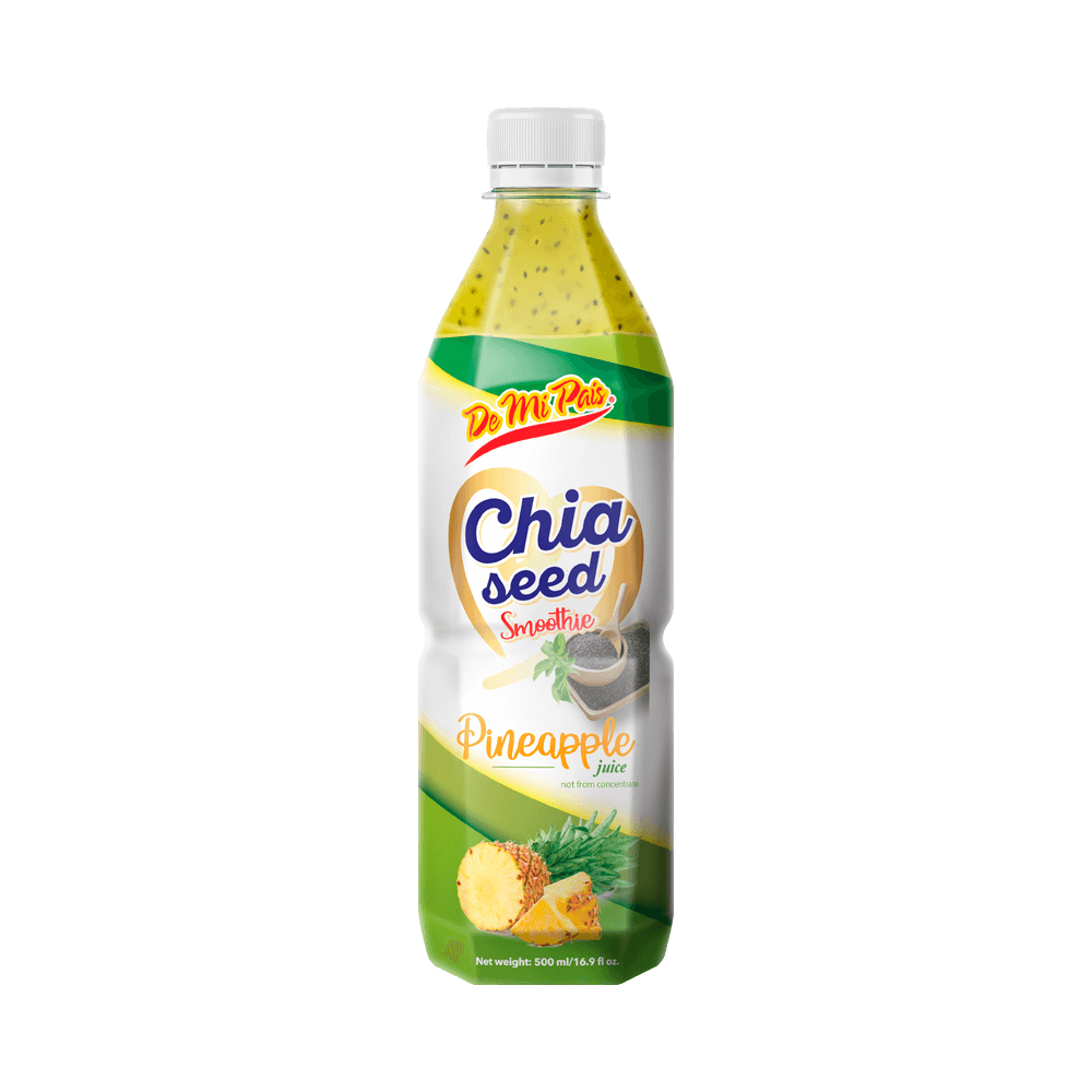 Chia Seed Drink Pineapple / Bebida de Chia Piña 500mL