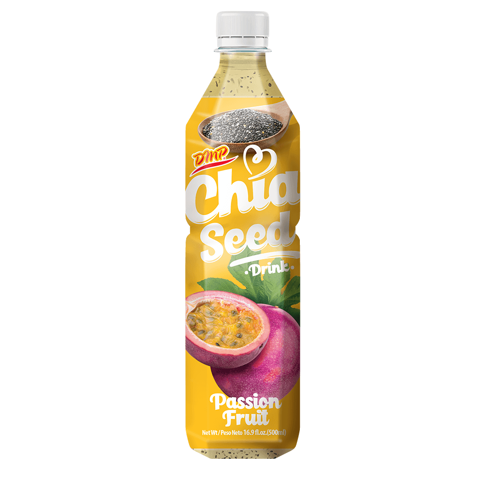 Chia Seed Drink Passion Fruit / Bebida de Chia Maracuya 500mL