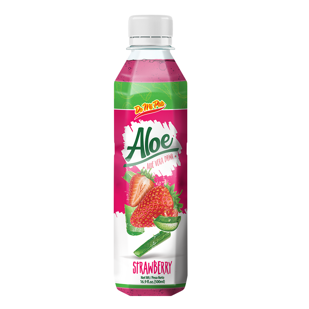 Aloe Vera Drink: Strawberry/Fresa 16.9 fl.oz