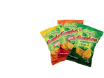 plantain chips gembos regular and spicy chips packets