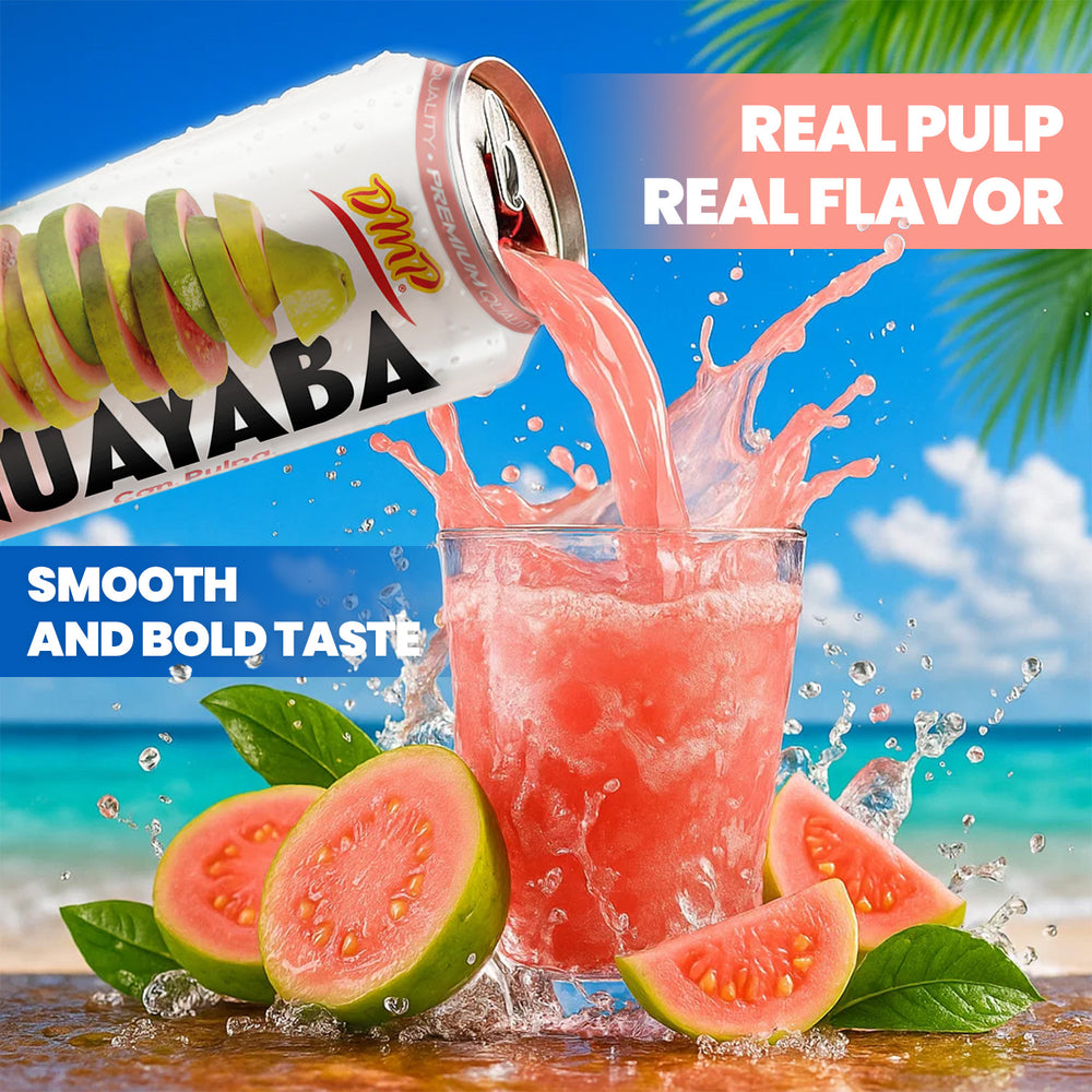 Paradise Juice Pack – Papaya, Mamey, Cashew, Guava, Soursop, Watermelon with Pulp, 16.5 Fl Oz, 6-Pack