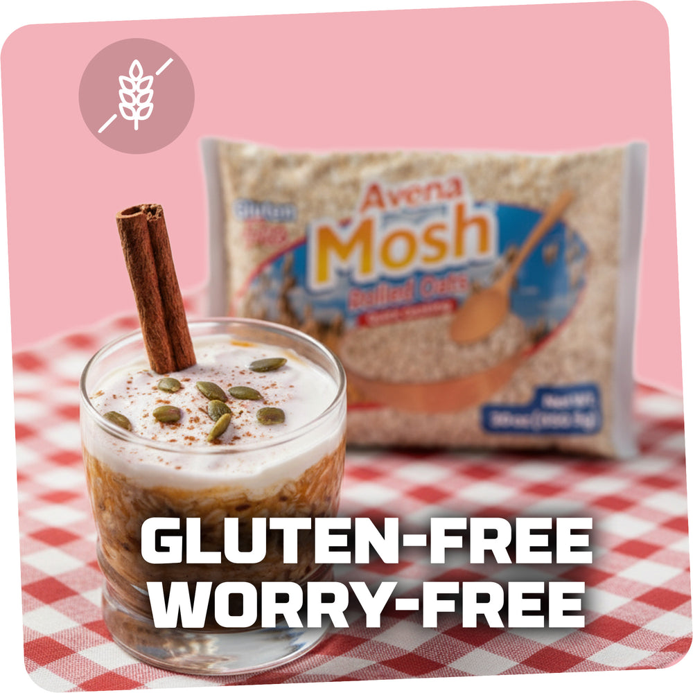 Avena Mosh Rolled Oats | Gluten Free, Quick Cooking, Non GMO, Healthy Snacks, 30 Oz
