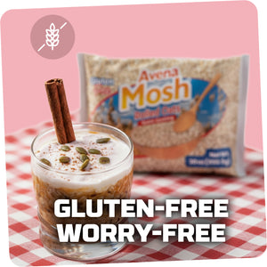 Avena Mosh Rolled Oats | Gluten Free, Quick Cooking, Non GMO, Healthy Snacks, 30 Oz