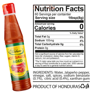 Jutiquile Sabor Olanchano Mild Hot Sauce | Aged Tabasco Pepper Sauce, Pantry Seasoning , 4.5 Fl Oz