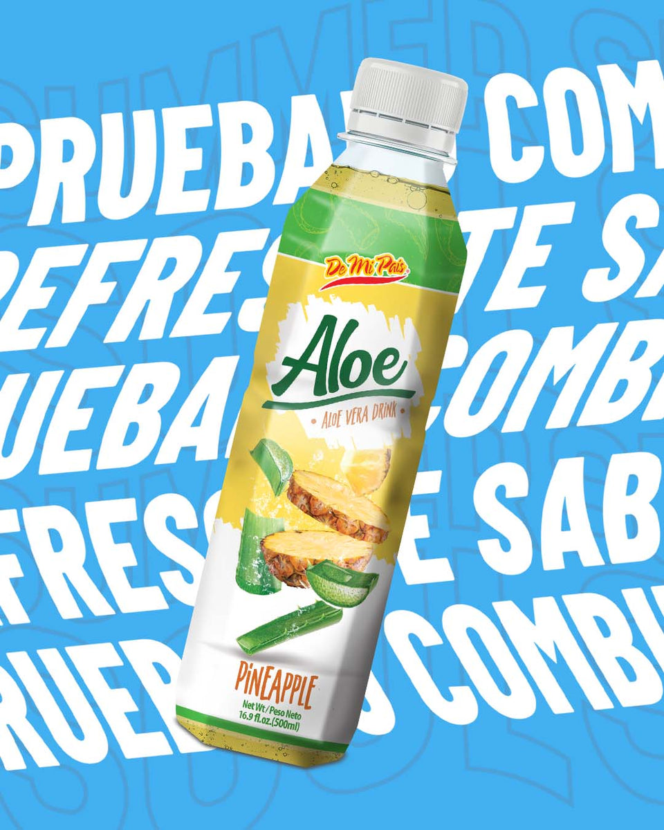Aloe Vera Drink: Piña/Pineapple 16.9 fl.oz – De Mi Pais
