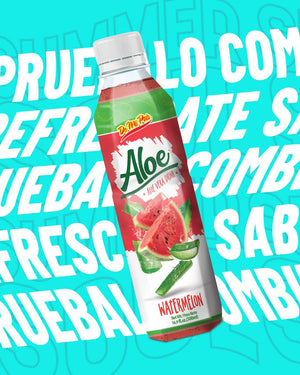 Aloe Vera Drink: Sandia/Watermelon 16.9 fl.oz