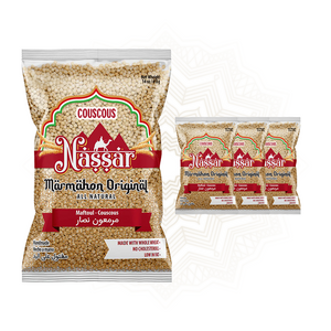 Couscous Marmahon Nassar | Handmade, 100% Whole Wheat, 14 Oz