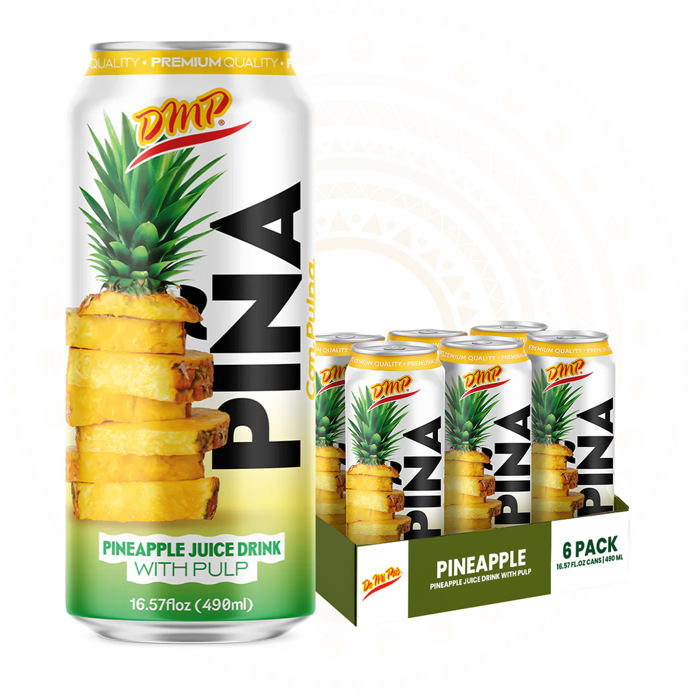 Pineapple Juice with Pulp | Refreshing Piña Fruit Drink, 16.57 Fl Oz