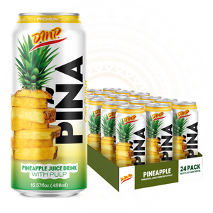 Pineapple Juice with Pulp | Refreshing Piña Fruit Drink, 16.57 Fl Oz