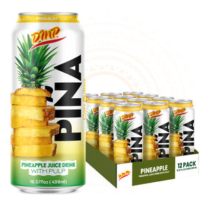 Pineapple Juice with Pulp | Refreshing Piña Fruit Drink, 16.57 Fl Oz
