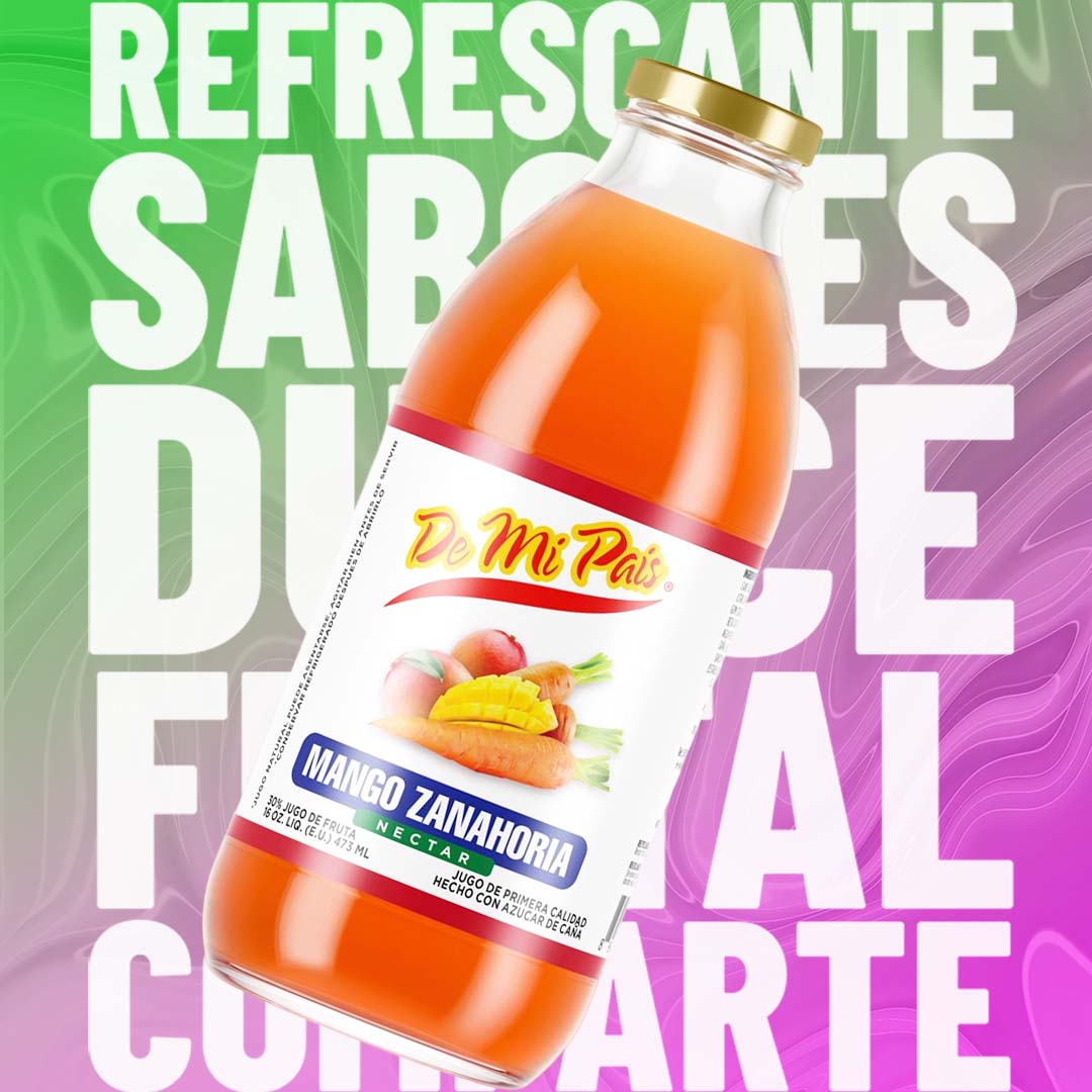 Nectar Mango Carrot / Néctar de Mango Zanahoria 16 fl.oz – De Mi Pais