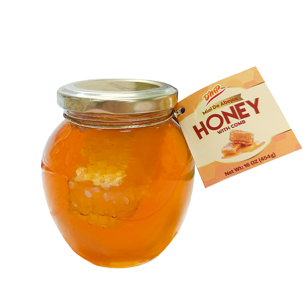 Honey with Comb / Miel de Abeja con Panal Cristal 16oz