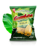 Gembos Plantain Chips with Salt | Crispy Vegan Healthy Chips Snack, 5.29 Oz