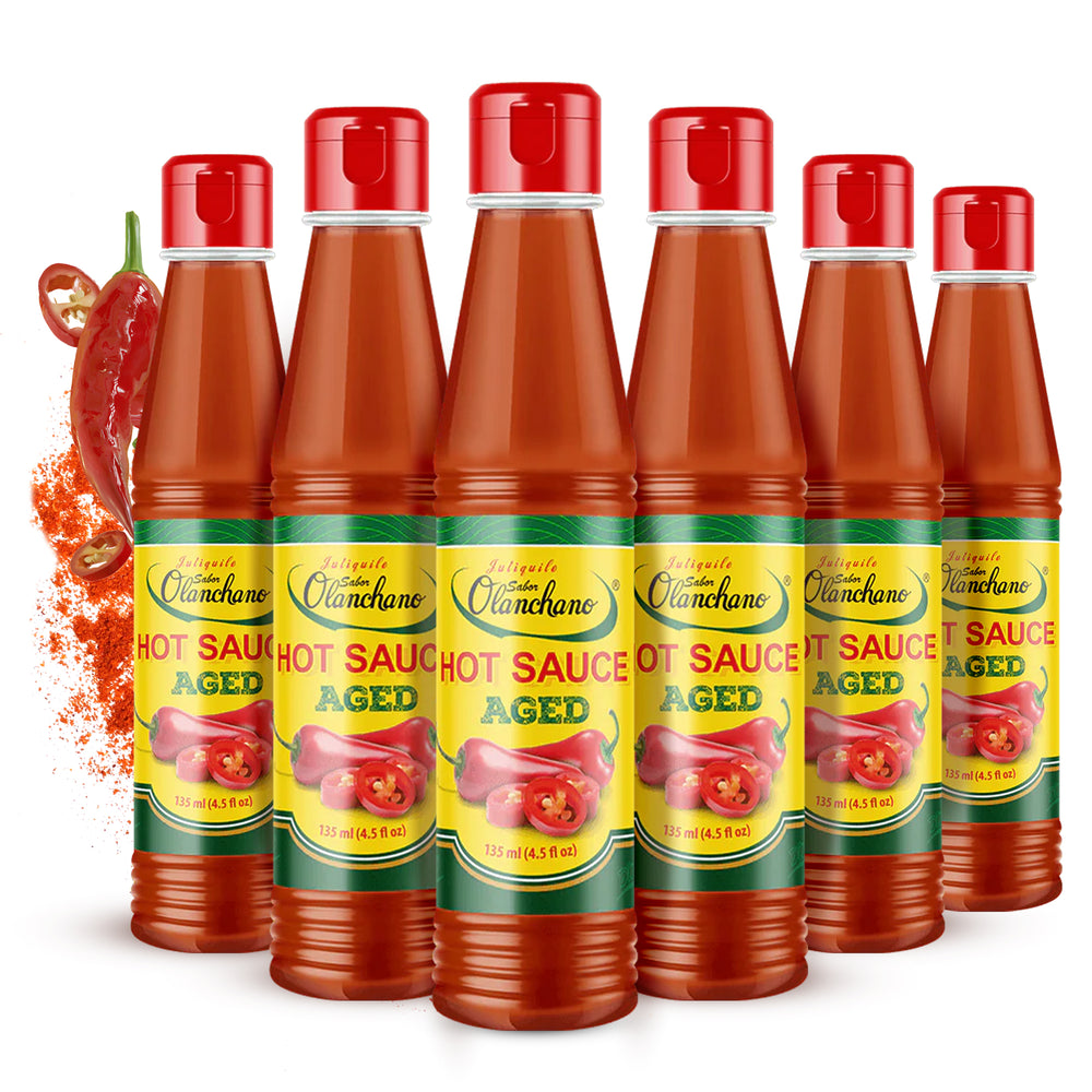 Jutiquile Sabor Olanchano Mild Hot Sauce | Aged Tabasco Pepper Sauce, Pantry Seasoning , 4.5 Fl Oz
