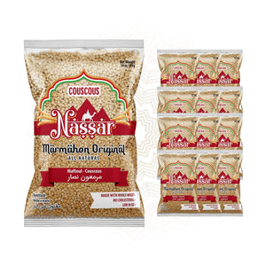 Couscous Marmahon Nassar | Handmade, 100% Whole Wheat, 14 Oz