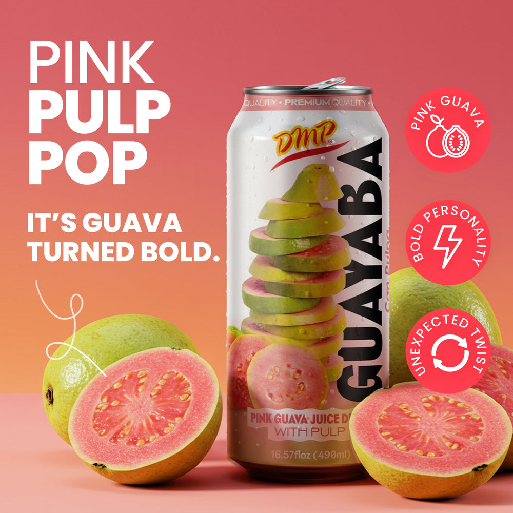 Guava Juice with Pulp | Fruit Beverage with Real Guayaba, Perfect for Drinks and Smoothies, 16.57 Fl Oz