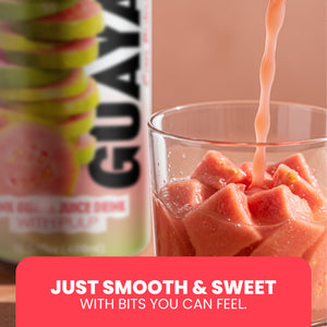 Guava Juice with Pulp | Fruit Beverage with Real Guayaba, Perfect for Drinks and Smoothies, 16.57 Fl Oz