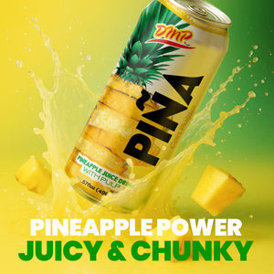 Pineapple Juice with Pulp | Refreshing Piña Fruit Drink, 16.57 Fl Oz
