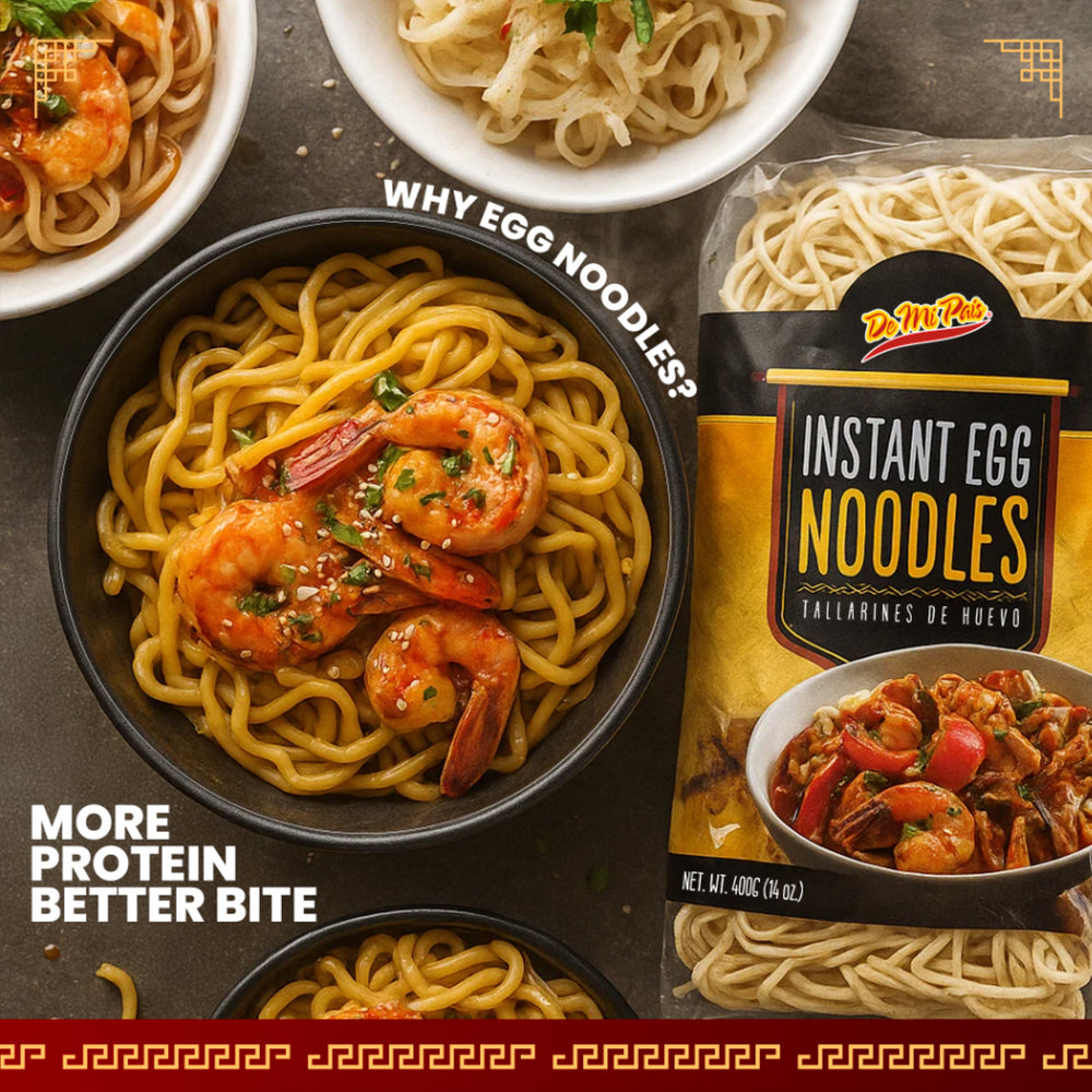 Traditional Instant Egg Noodles for Soup, Stir-Fry, Pasta or Ramen Recipes; Crafted in Cambodia