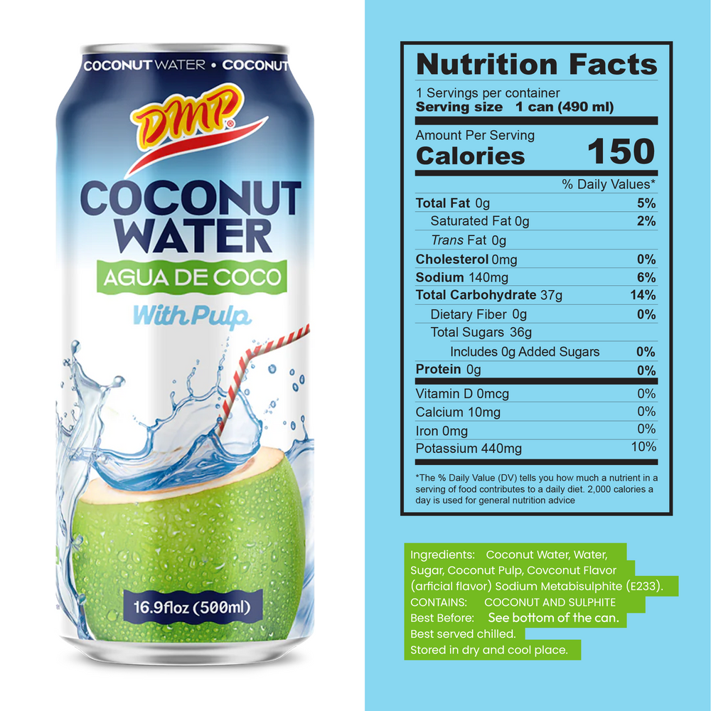 Agua Enlatada: Agua de Coco / Agua de Coco en Lata