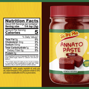 Annato Paste, Pasta Recado | Authentic Spice Blend, 16 Oz