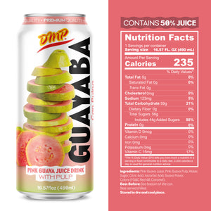 Guava Juice with Pulp | Fruit Beverage with Real Guayaba, Perfect for Drinks and Smoothies, 16.57 Fl Oz