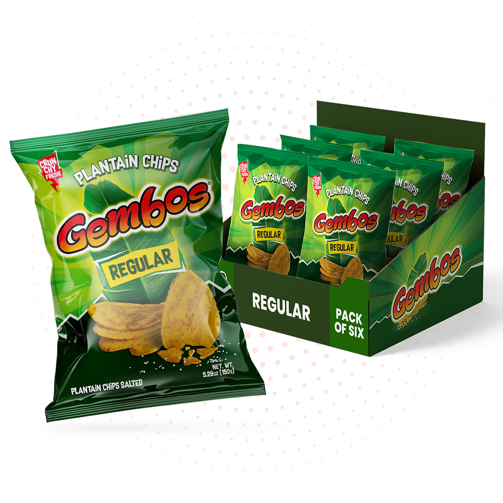 GEMBOS Chips de Plátano con Sal / Tajadas de Plátano con Sal