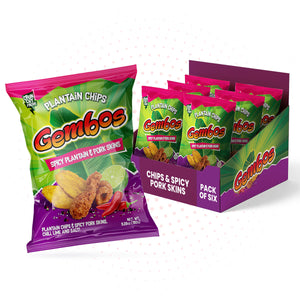 GEMBOS Chips de plátano con piel de cerdo / Tajadas de plátano y Chicharrón
