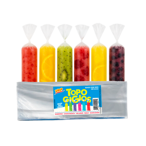 Topogigios Ice Cream Bags | Perfect for Bolis, Popsicles, and Ice Storage, 100-Count