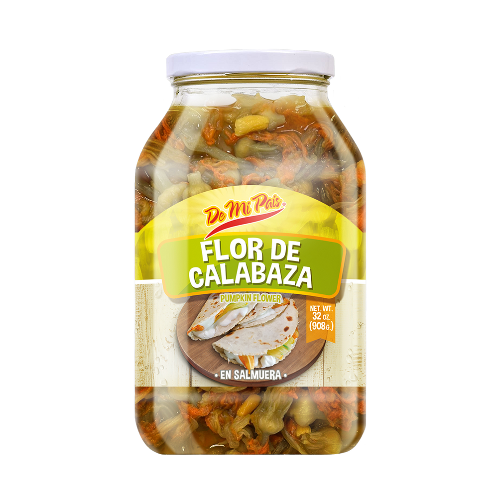 Encurtidos: Flor de Calabaza en Salmuera / Pumpkin Flower in Brine 32oz