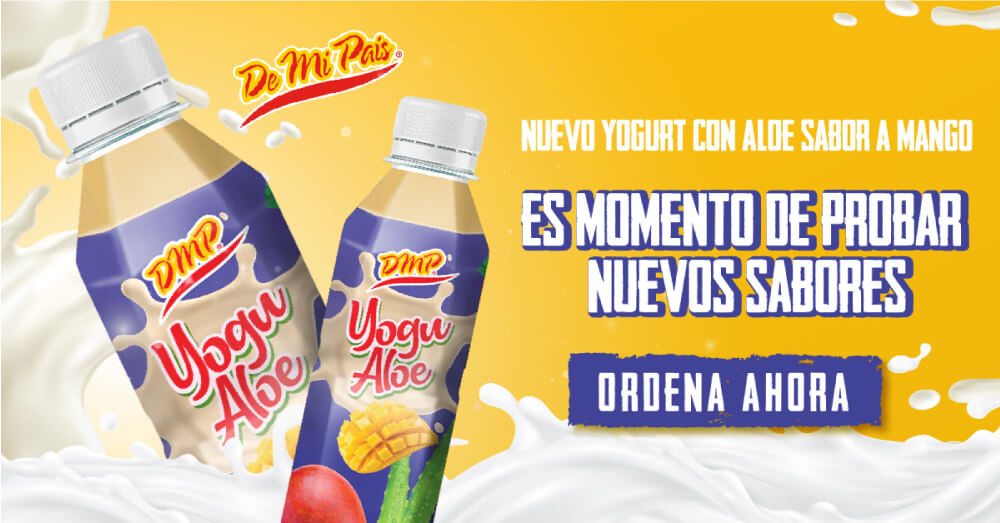 Nueco yogurt con aloe sabor a mango, Yogu Aloe Drinks 2 bottels.