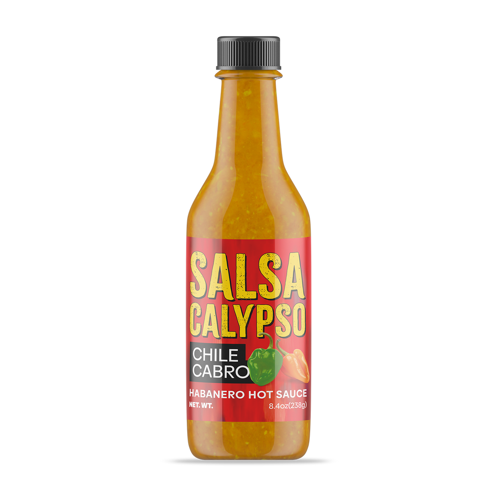 Salsa Calypso Naranja de Chile Cabro / Orange Habanero Hot Sauce 8.4fl.oz